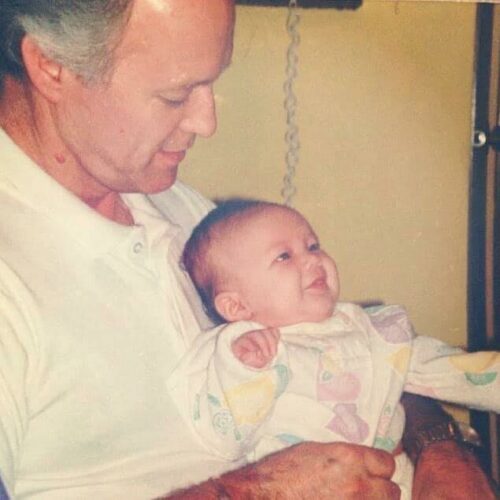 Gabi’s dad and Gabi as a baby Gabi's dad and Gabi as a baby